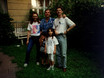 ﻿René im Garten von df.M mit Tony, Cloy seinen beiden Kids Jan und Flora im Juni 1994.