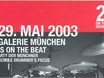 ﻿Der Veranstaltungs-Flyer zu '20 Years on the Beat'.