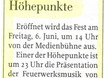 ﻿Ein kurzer Ausschnitt aus dem Flensburger Tageblatt Anfang Juni 03.