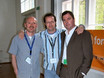 ﻿Christoph Schlumberger (Mitte) mit seinen beiden ehemaligen drummer's focus Lehrern Andy Witte (l) und Cloy Petersen (r) beim Wettbewerb Drums & More in Feldkirch 2004.