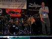 ﻿Marco Minnemann auf der Bühne des 3. Österreichischen Schlagzeug- und Perkussions-Wettbewerbs Drums & More in Feldkirch am 25. April 2004.