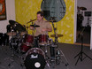 ﻿Andy Gillmann im Besen-Workshop im drummer's focus Stuttgart am 6. November 2004