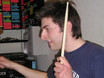 ﻿Gil-Casting im drummer's focus München am 13.3.2005: Andreas Schneid bei seinem Vorspiel.