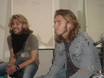 ﻿Tal (links) und Gil Ofarim (rechts) checken am 6. Oktober 2005 im drummer's focus München neue Gitarristen für ihre Band 'Zoo Army' aus.