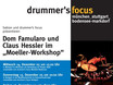 ﻿Das Plakat des 'Moeller' Drum-Workshop-Tour mit Dom Famularo und Claus Hessler durch 3 df-Standorte im Dezember 2005.